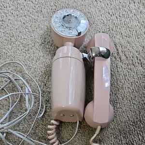 Vintage Pink Rotary Dial Telephone